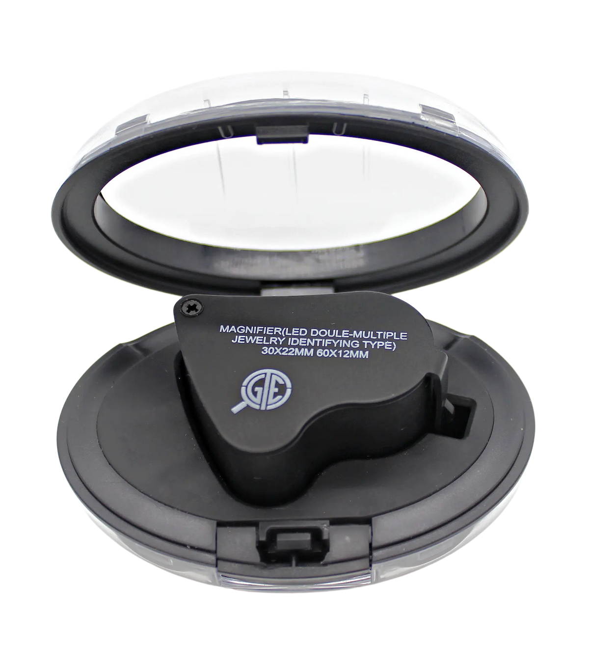 GTE 30X 60X Illuminated Jewelers Eye Loupe Foldable Magnifier Bright LED Light