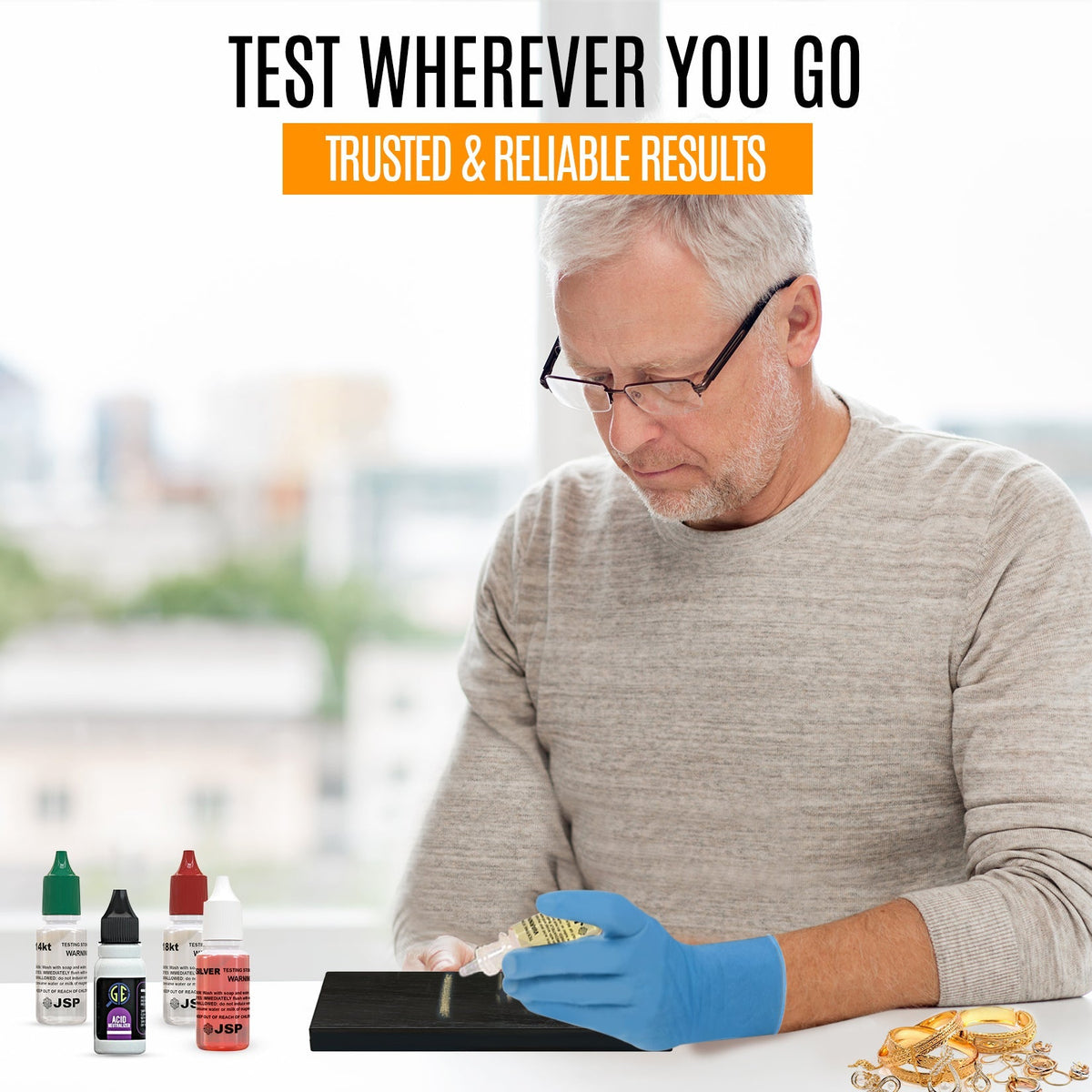 GTE Complete Gold, Silver, & Platinum Jewelry Testing & Appraisal Kit – Professional Grade