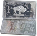 1 oz One Troy Ounce USA American Buffalo .999 Fine Aluminum Bullion Bar Al Element