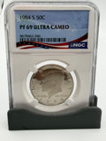 1984-S 50C Proof Kennedy Half Dollar NGC PF 69 Ultra Cameo | PR
