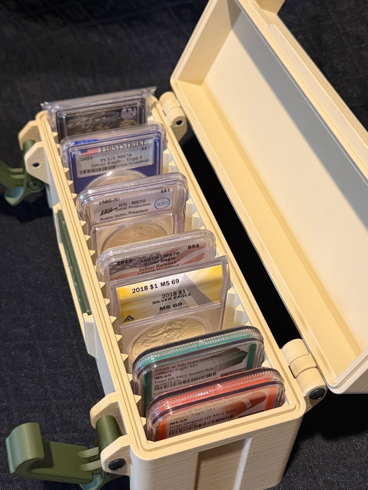 20 Spot Slab Storage Box NGC / PCGS / IGC Container Custom 3D Printed Box