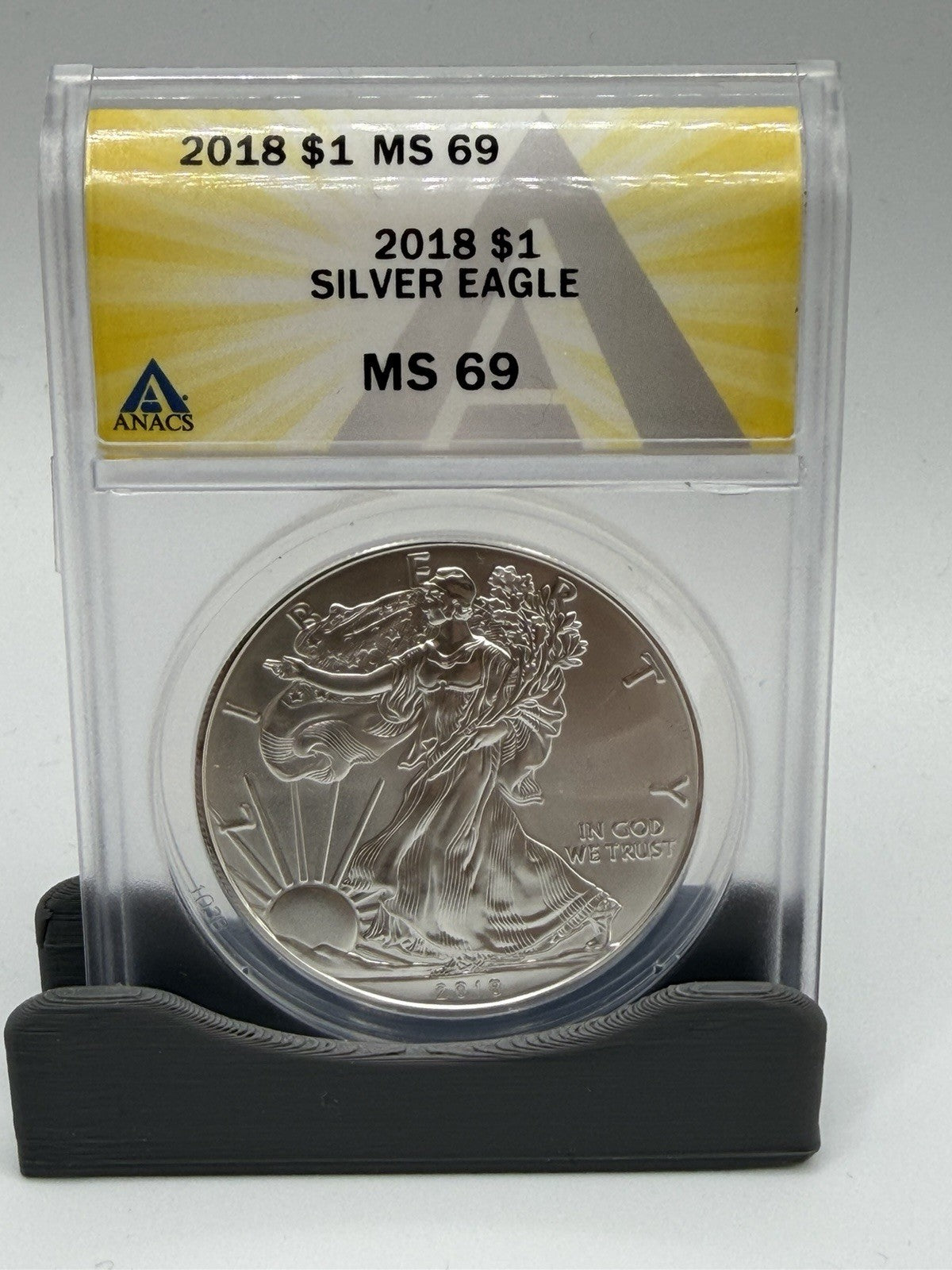 2018 MS69 American Silver Eagle ANACS Certified