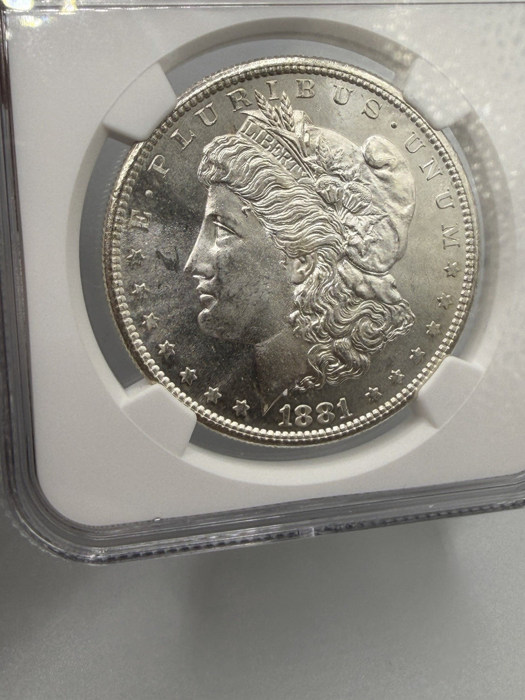 1881-S Morgan Silver Dollar NGC MS65 UltraBreaks San Francisco Chase UB Label