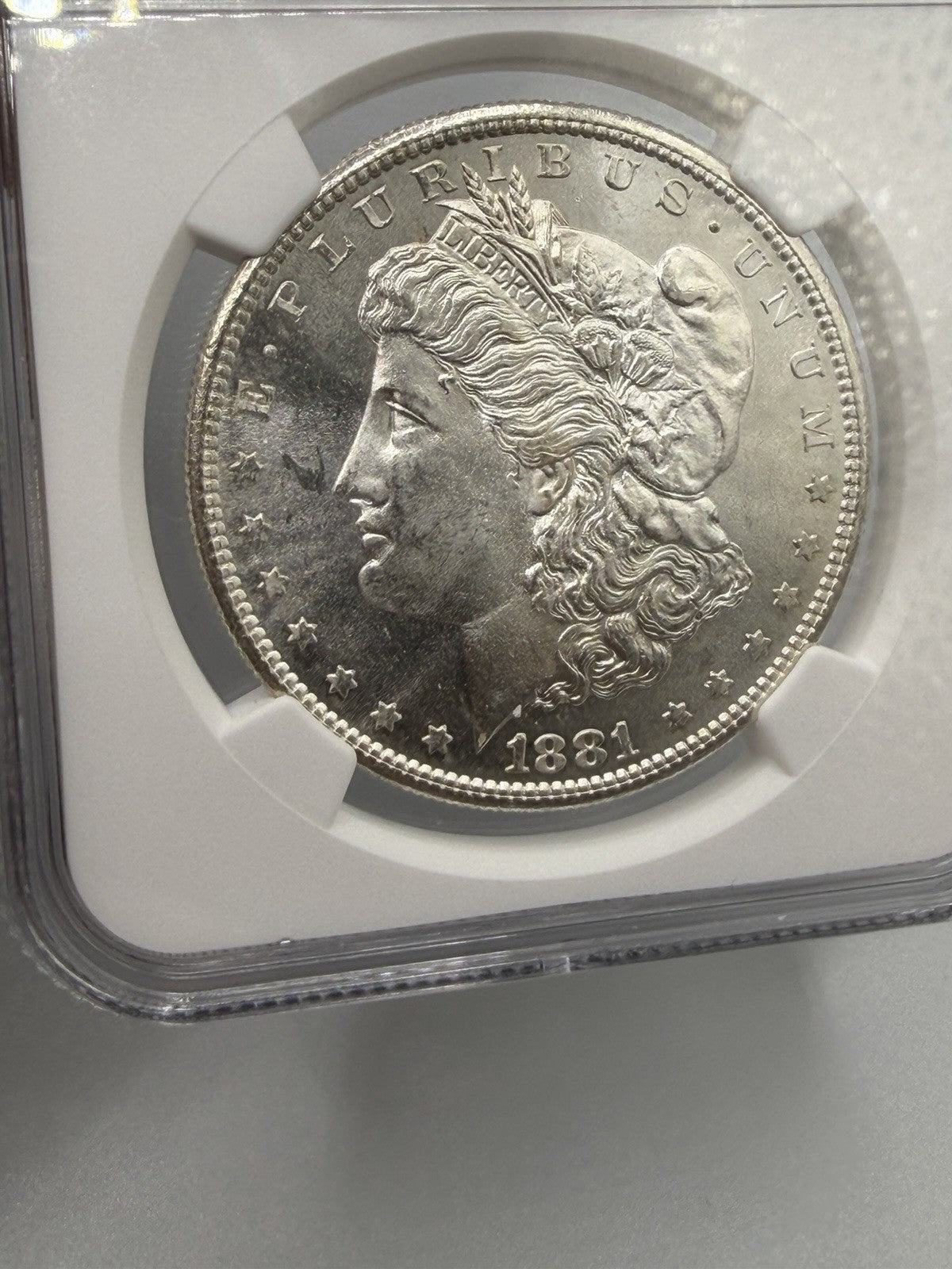 1881-S Morgan Silver Dollar NGC MS65 UltraBreaks San Francisco Chase UB Label