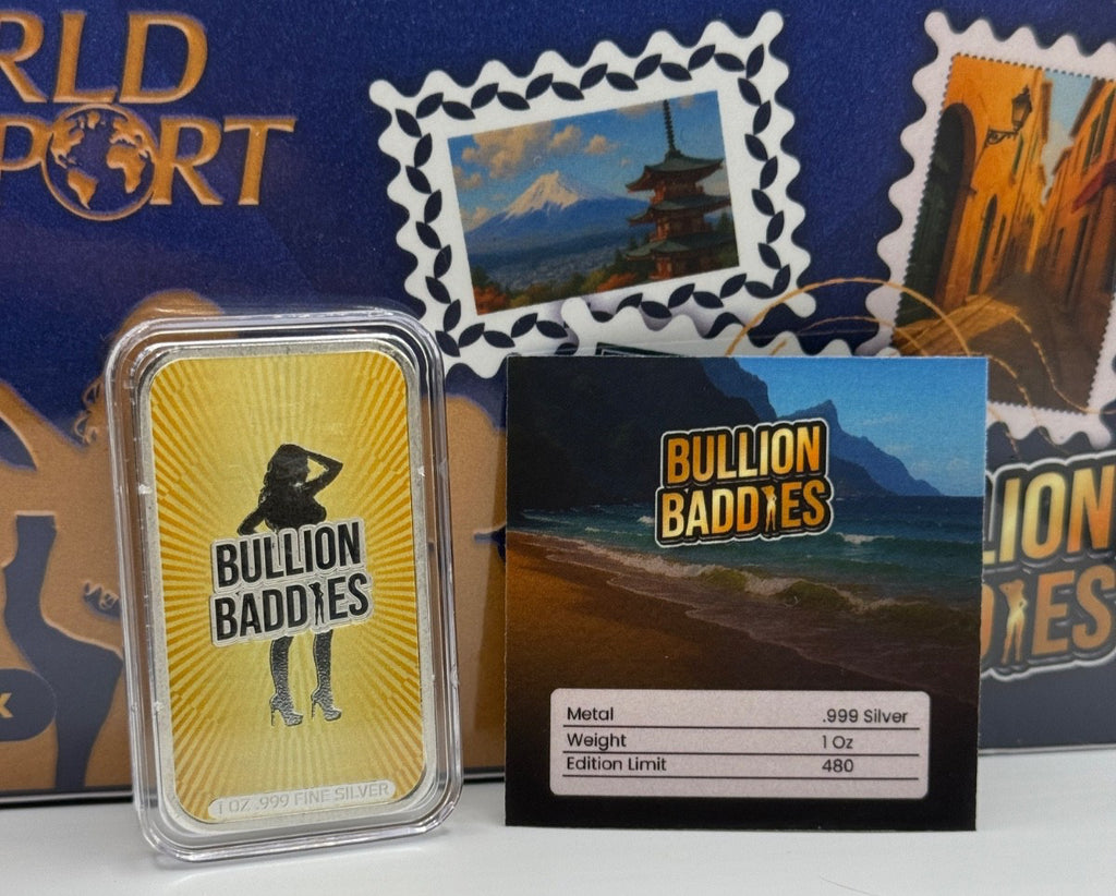Bullion Baddies Series 5 World Passport Raffaela Rio 1oz w/ COA