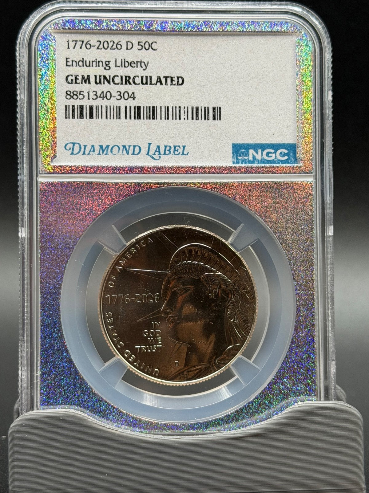 1776-2026 8-Coin NGC Gem Unc Set P&D 50C 25C 10C 5C With 20-Slot NGC Storage Box