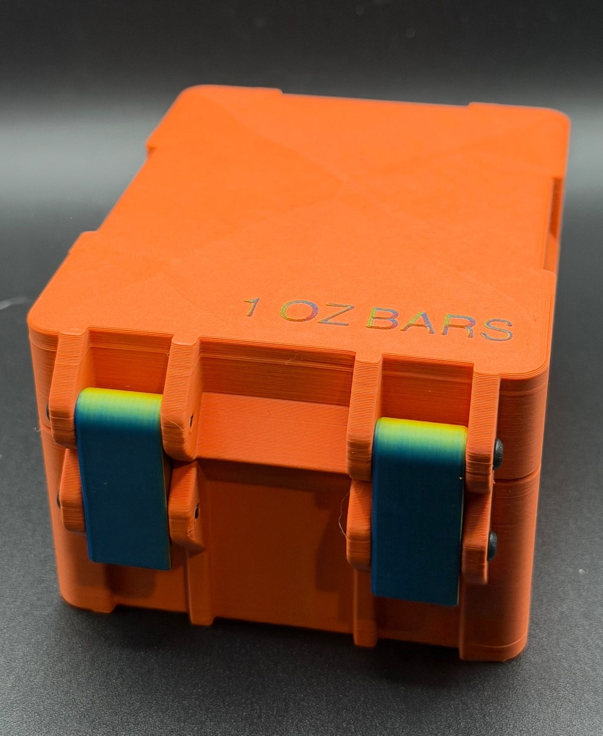 20 Spot 1 Oz Bar In Capsule Storage Box 3D Printed