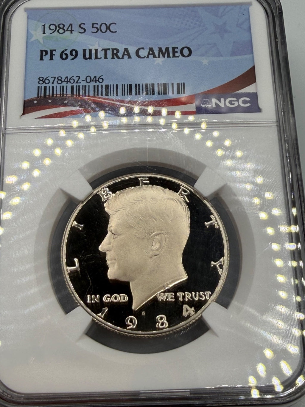 1984-S 50C Proof Kennedy Half Dollar NGC PF 69 Ultra Cameo | PR