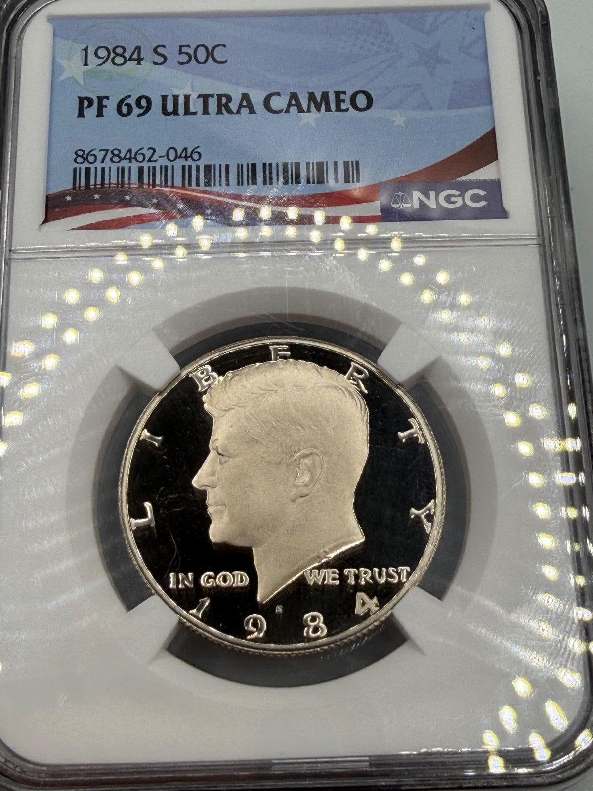 1984-S 50C Proof Kennedy Half Dollar NGC PF 69 Ultra Cameo | PR