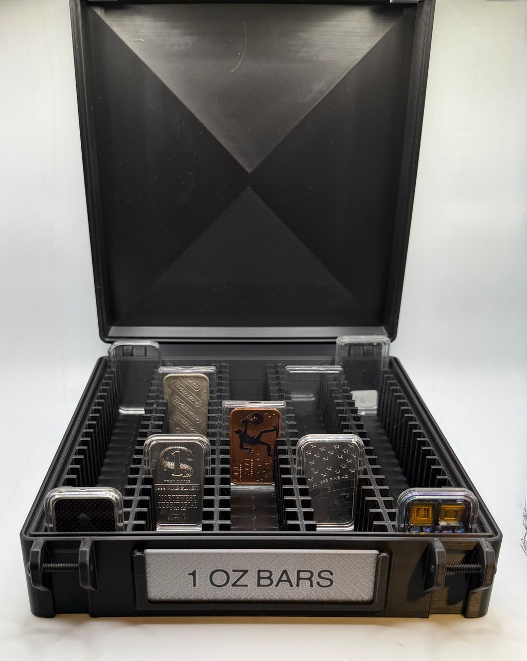 1 OZ Bar  Storage Box Holds 100- 1 Oz Silver Bars In Capsules