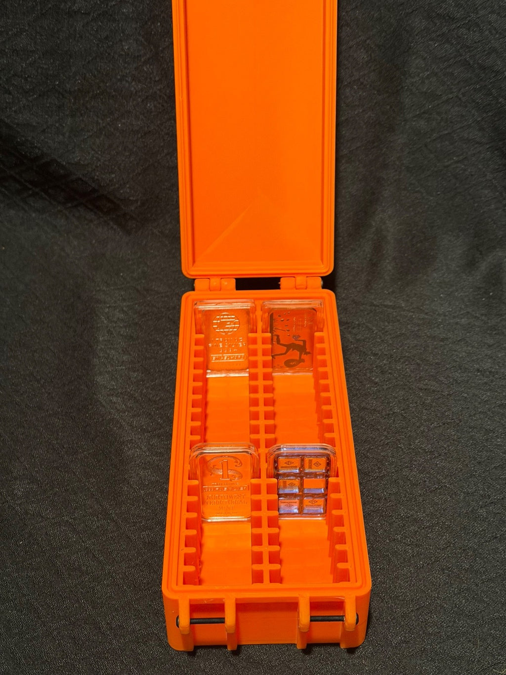 40 Spot 1 Oz Bar Storage Box In Round Capsule 3D Printed