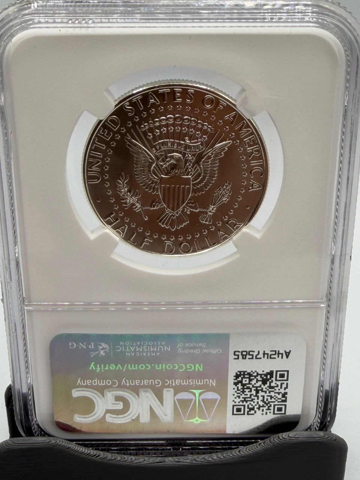 2014-D Kennedy Silver Half NGC SP69 High Relief 50th Anniversary