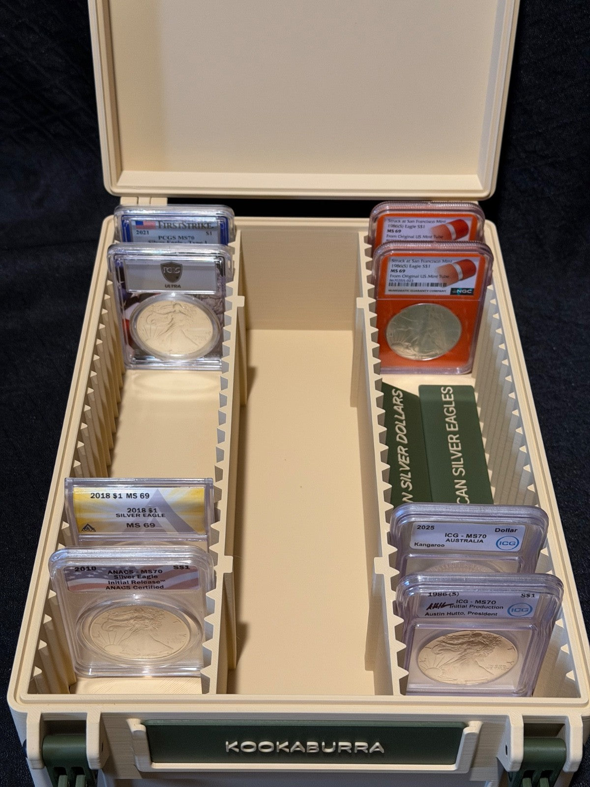 50 -Slab / 50- Round Storage Box NGC / PCGS / IGC Container *100 OZ Total*