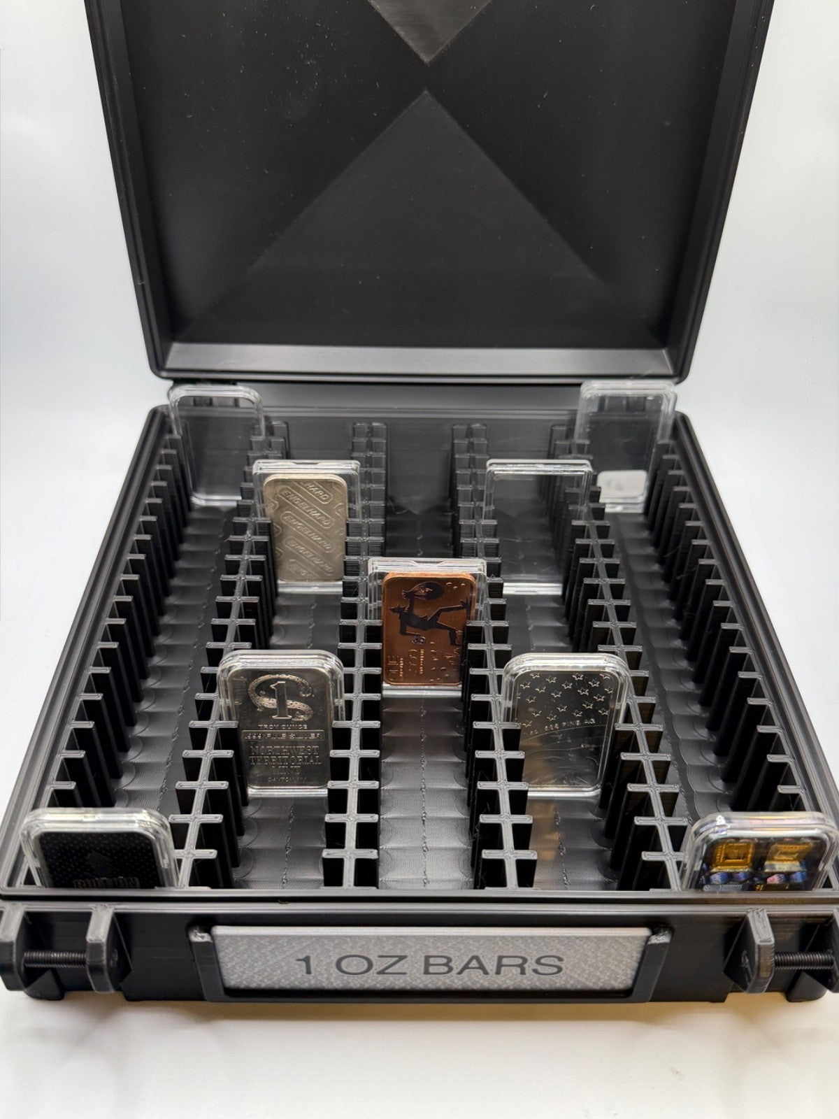 1 OZ Bar  Storage Box Holds 100- 1 Oz Silver Bars In Capsules