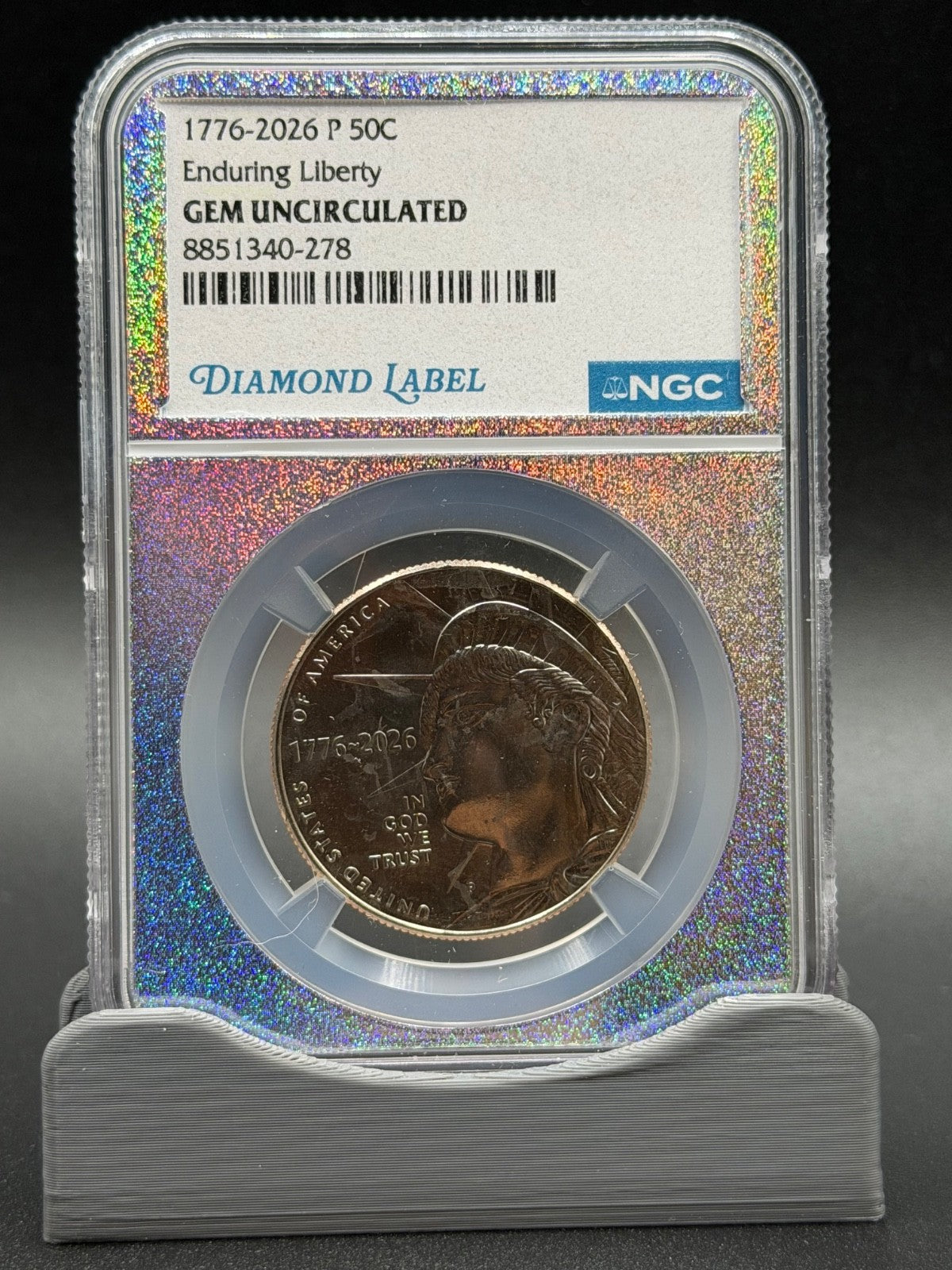 1776-2026 8-Coin NGC Gem Unc Set P&D 50C 25C 10C 5C With 20-Slot NGC Storage Box