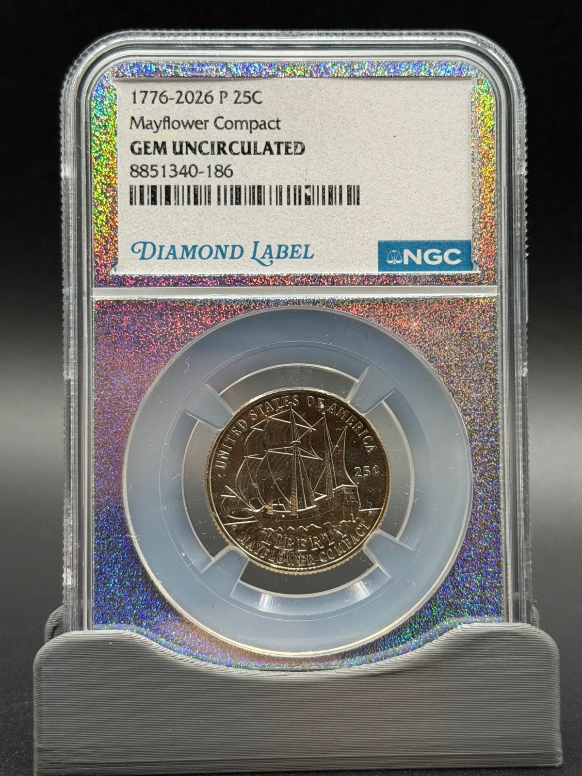 1776-2026 8-Coin NGC Gem Unc Set P&D 50C 25C 10C 5C With 20-Slot NGC Storage Box
