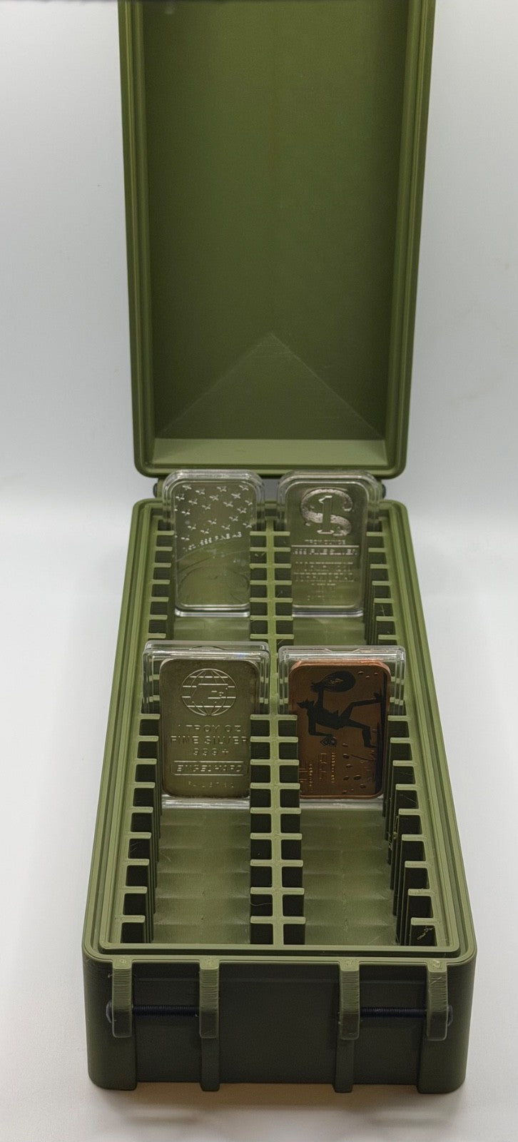 40 Spot 1 Oz Bar In Capsule Storage Box 3D Printed