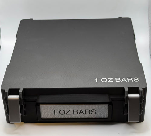1 OZ Bar  Storage Box Holds 100- 1 Oz Silver Bars In Capsules