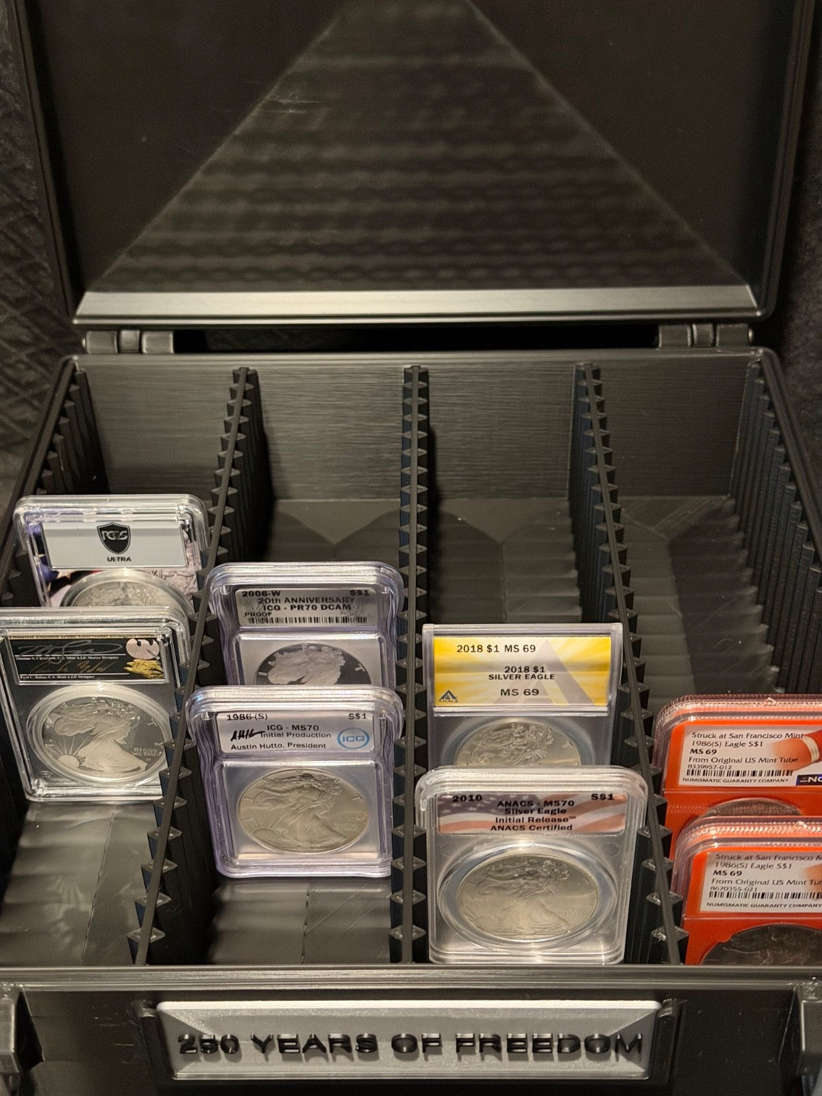 100 Spot Slab Storage Box NGC / PCGS / IGC Container Custom 3D Printed Box