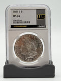 1881-S Morgan Silver Dollar NGC MS65 UltraBreaks San Francisco Chase UB Label