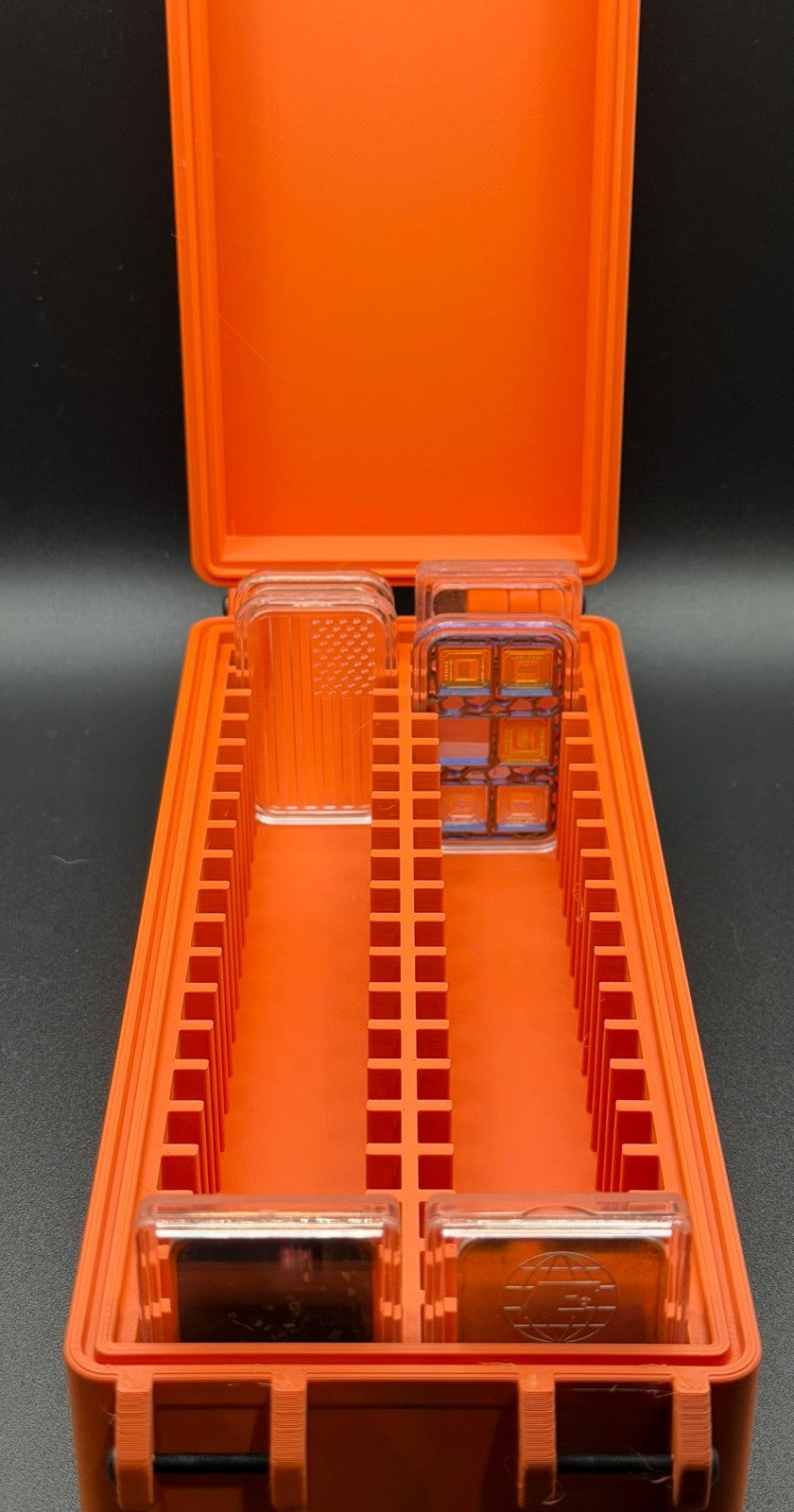 40 Spot 1 Oz Bar In Capsule Storage Box 3D Printed