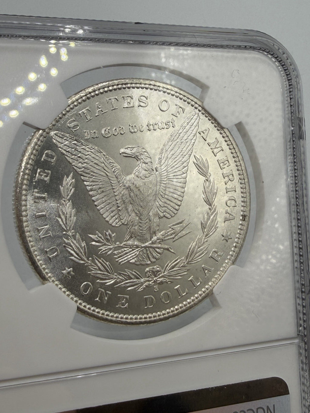 1881-S Morgan Silver Dollar NGC MS65 UltraBreaks San Francisco Chase UB Label