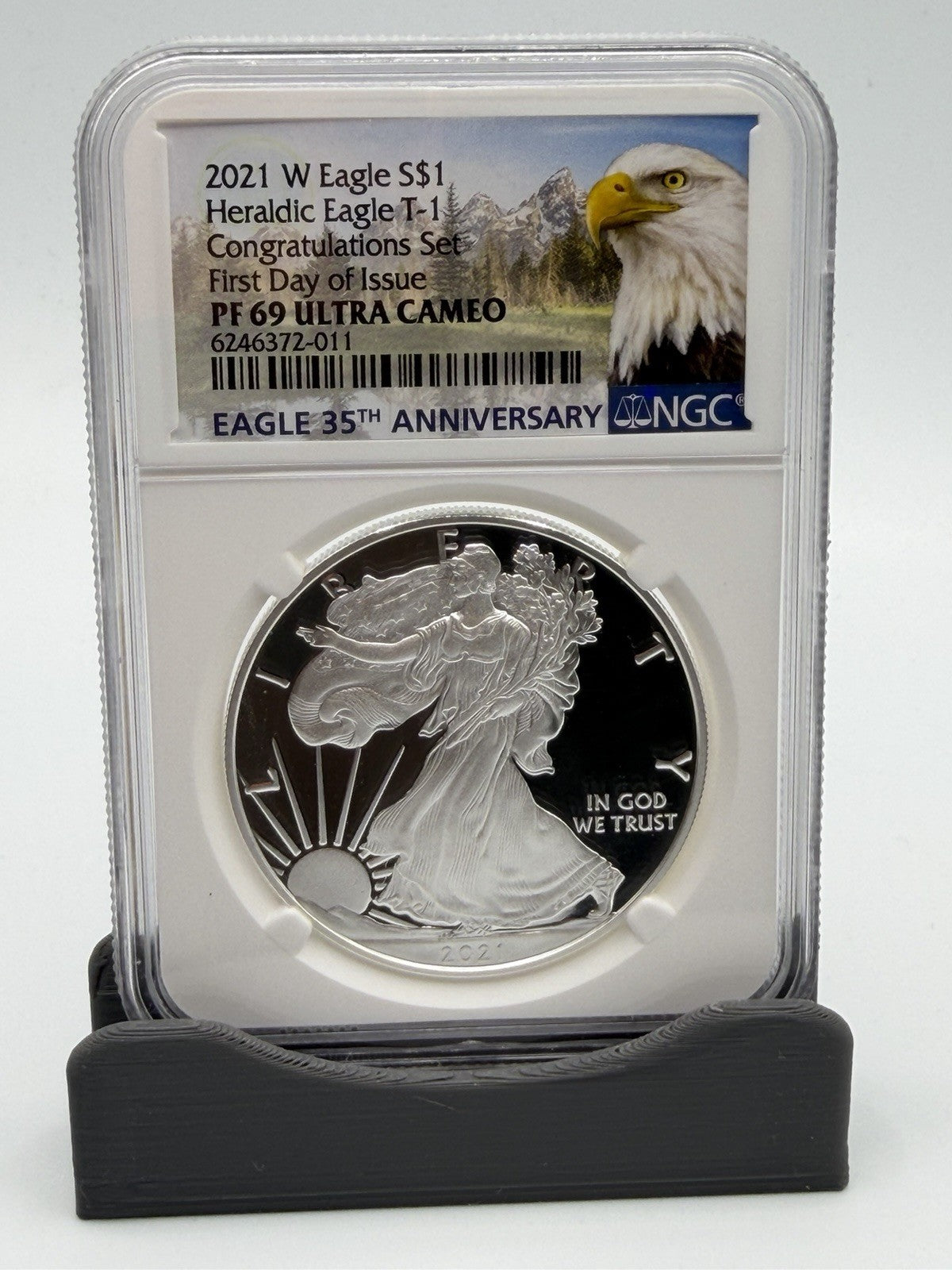 2021-W ASE $1 Type 1 Congratulations Set First Day of Issue PF69 Ultra Cameo