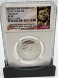 2014-D Kennedy Silver Half NGC SP69 High Relief 50th Anniversary