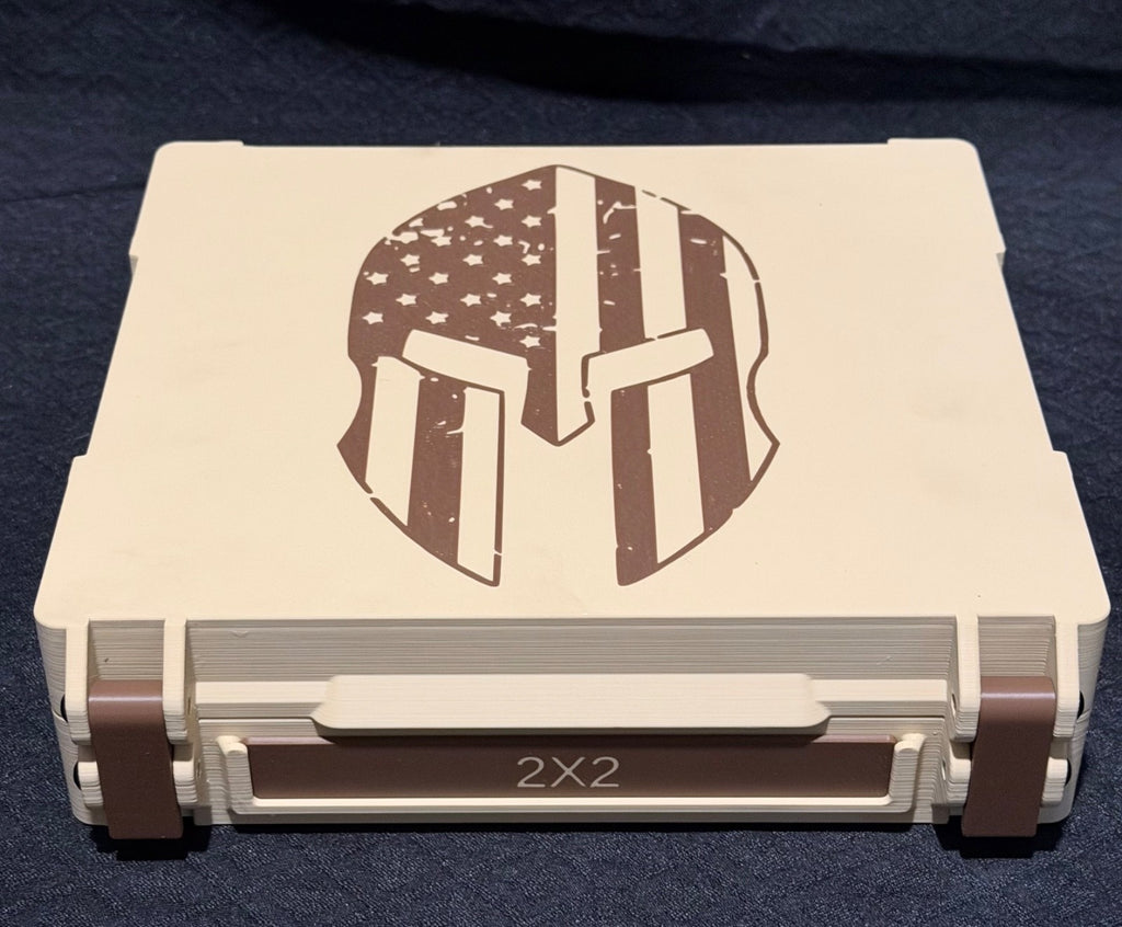Storage Box Holds 80X 1, 5, 10 Gram Geiger Silver/Gold Bars In Assay/ 2X2 Flips
