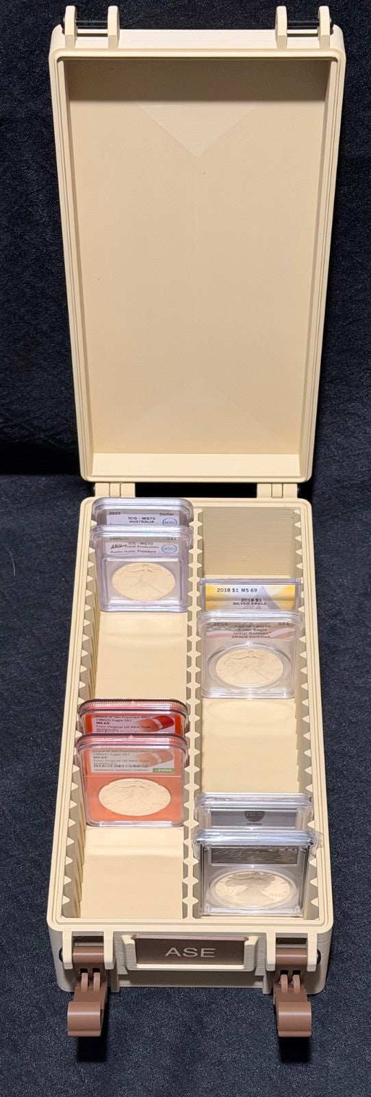 50 Spot Slab Storage Box NGC / PCGS / IGC Container Custom 3D Printed Box