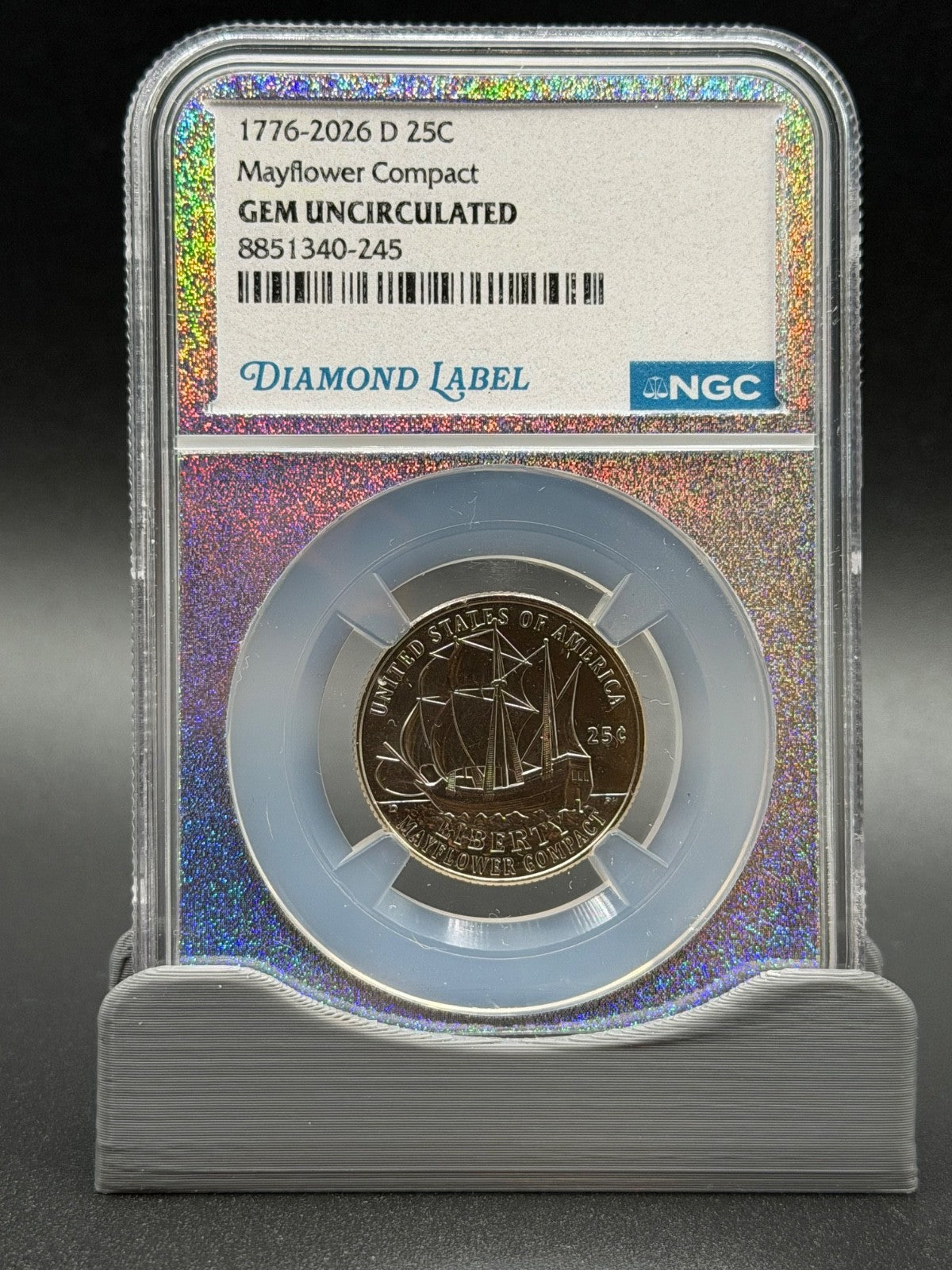 1776-2026 8-Coin NGC Gem Unc Set P&D 50C 25C 10C 5C With 20-Slot NGC Storage Box