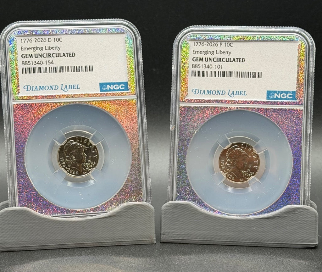 1776-2026 8-Coin NGC Gem Unc Set P&D 50C 25C 10C 5C With 20-Slot NGC Storage Box